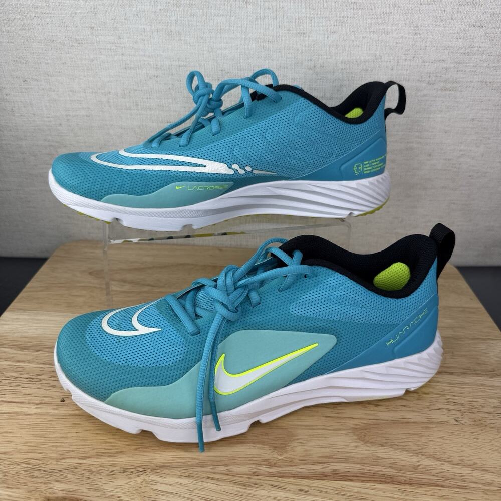 NIKE ALPHA HURACHE 8 PRO TURF LAX LACROSSE SHOES MENS SIZE 10.5 CZ6559-400 NEW